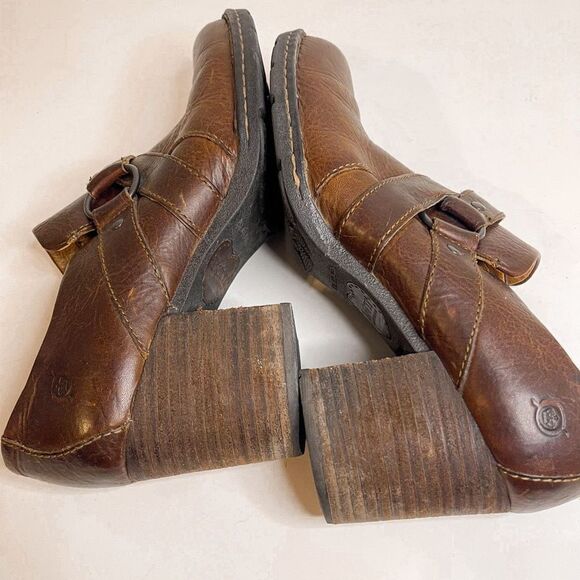 Born Leather Heeled Booties 8.5 - Picture 5 of 9